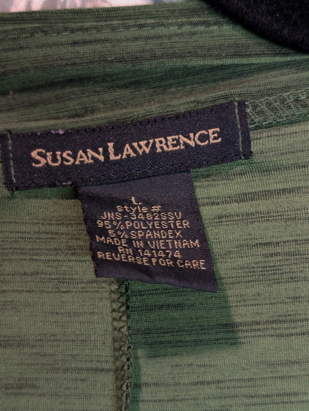 Susan Lawrence Ruffle Blouse Size Large - Picture 4 of 5